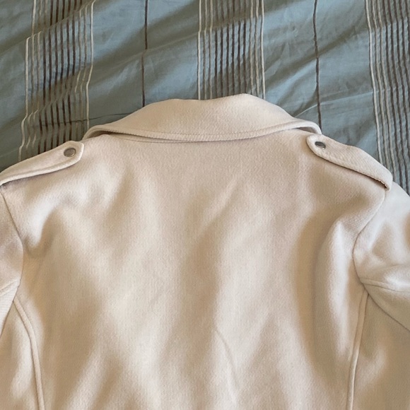 Cream Fabric Zip-Up Jacket - Picture 3 of 3